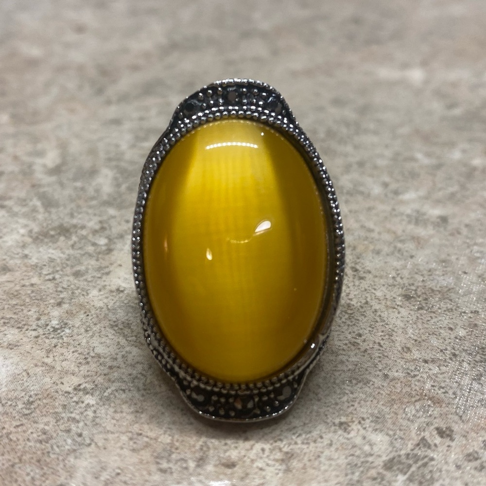 Plunder Design Faux Tigers Eye Ring Size 7